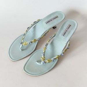 MANOLO BLAHNIK + Thong Mules